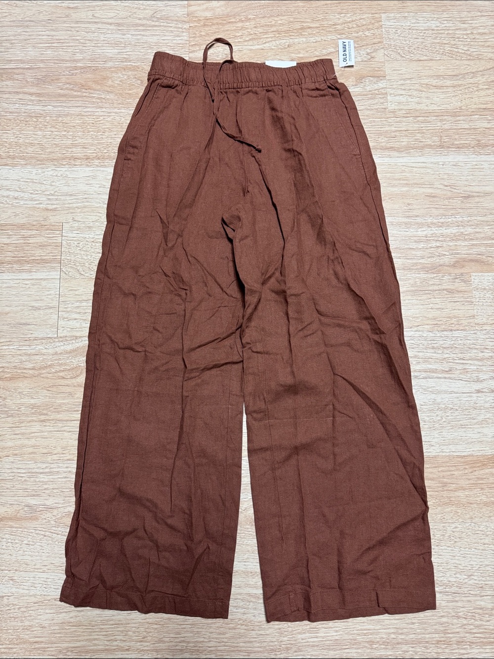 NWT Old Navy Wide Leg Linen Pants - Burnt Red - XS
